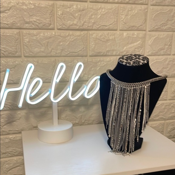 Chico's Jewelry - #087. Silver Fringe Necklace
